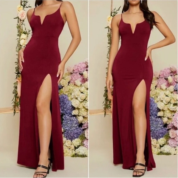 Luxe black one shoulder party formal evening prom wedding  dress - Picture 4 of 7